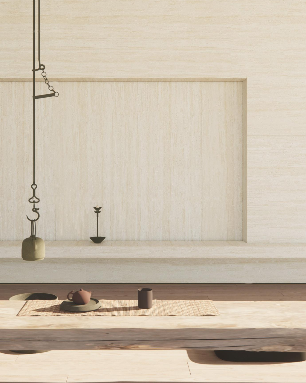 Travertine - Pure White