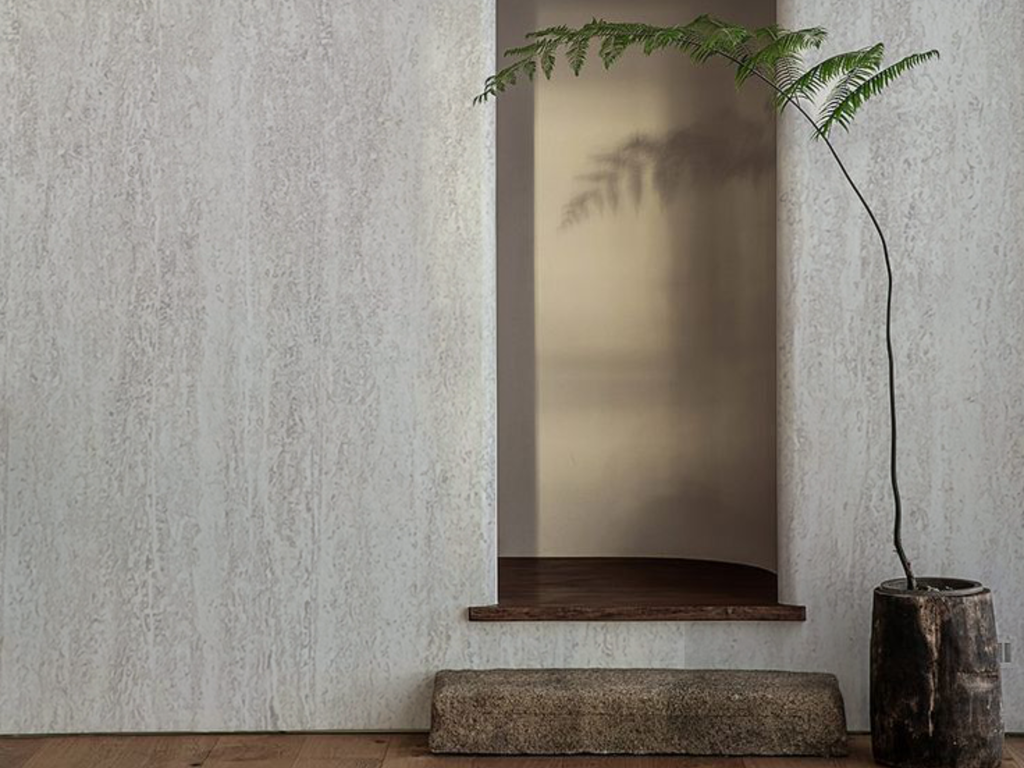 Ethereal Shadow Travertine - White